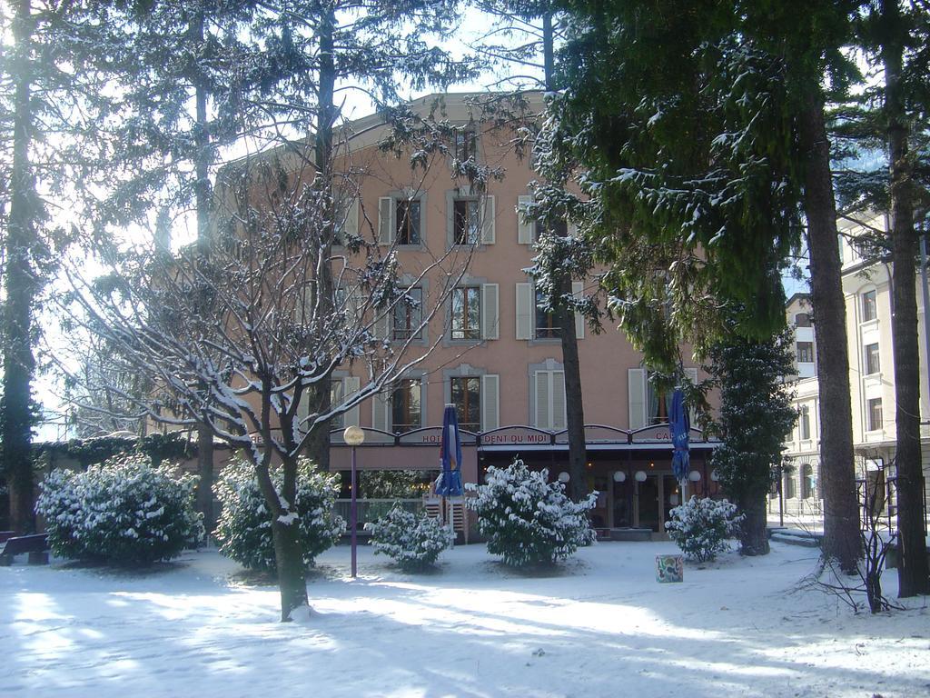 La Dent-Du-Midi Hotel & Restaurant Saint-Maurice Eksteriør bilde